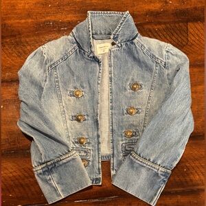 Gap. Girls crop jean jacket. Size 8. Like new